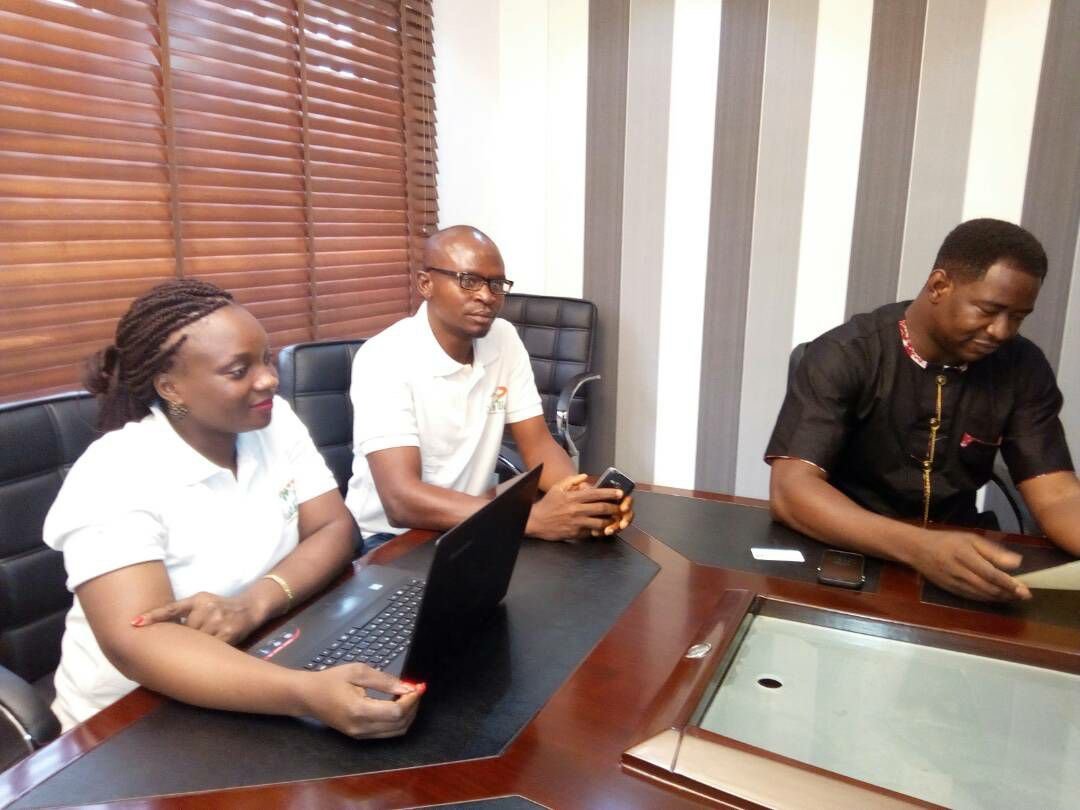 Dust and Wipes management team in a business meeting